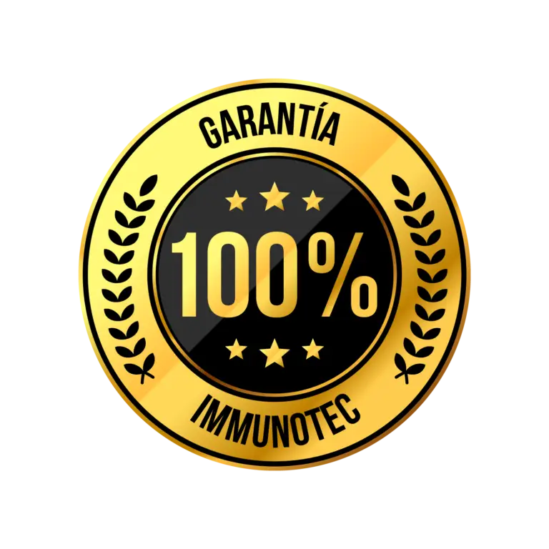Sello de garantía 100% de satisfacción Immunotec para Immunocal.