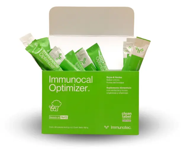 Immunocal Optimizer - Suplemento con sulforafano, fibra de avena, inulina de agave y antioxidantes que activan NRF2 y protegen la salud celular.