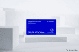 Caja de Immunocal MX, suplemento premium de suero de leche diseñado para fortalecer el sistema inmunológico y mejorar el bienestar general.